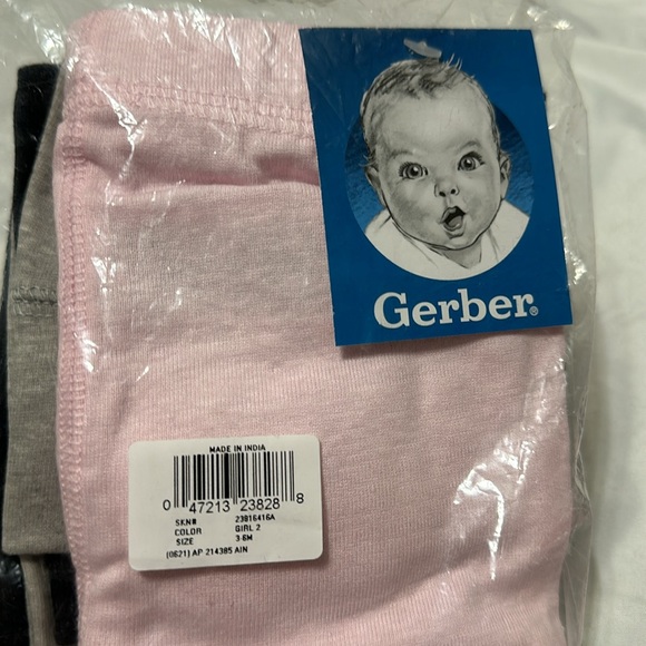 FINAL SALE!⭐️NWT Gerber Baby-Girls Multi-pack Active Pants Set (3-6 months)👶🏽👶🏼💖 - Picture 2 of 6